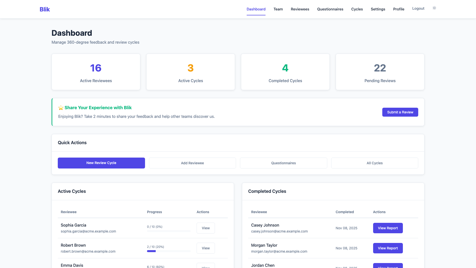 Admin Dashboard - Light Theme
